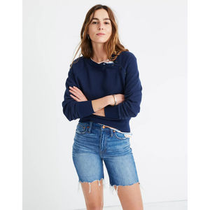 Madewell High Rise Denim Mid Length Shorts
